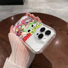 Funda paraóvil: Funda Cute K-Keroro G-Gunsou Compatible con 17 16e 16 15 14 13 12 11 Pro X XR XSMAX 8 Plus,  Caídas, Cubierta Trasera Suave de TPU17  17promax - transparente - Ver 3