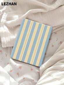 1pc Minimalist Striped Pattern Tablet Protective Case, Compatible With 10th Gen/ (A16) 11 Inch 11th Gen 2025, 10.2 Inch, Pro 11 2021/2020, 9th/8th/7th Gen, Galaxy Tab S6 Lite 10.4 Inch, With Pencil Slot, Anti-Drop, Tablet Stand, Romantic Gift For Family And Friends, Valentine's Day, 2026 - Multicolor - View 23