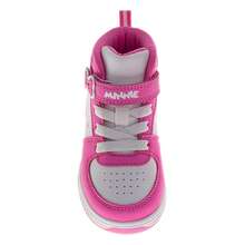Disney Minnie Mouse Girls' Pink High Top Sneakers (Toddlers Sizes 6-10/Little Kids Sizes 11-12) - 粉色 - 查看 5