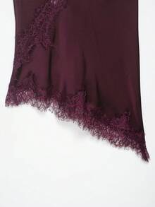 DEEKA New Arrival Women's Fashion Lace Decor Camisole Top Summer - Red Violet - View 8
