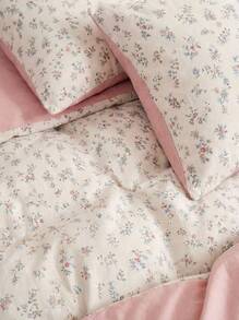 Joivida 1pc Multicolor Floral Pattern Polyester Duvet Cover, Fresh Style, Rama Cozy Bedroom,Cozy Home, Bedroom Supplies, Housewarming Gift, Back To School Use, Dorm Essentials, Breezy Spring/Summer Textile - Multicolor - View 7