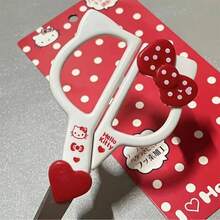 Sanrio 1/件 Hello Kitty Kuromi Cinnamon Roll 手持剪刀，可愛切割文具，學校辦公用品禮品，附塑膠蝴蝶結手柄與心形刀片，適用於紙板切割，婚禮、情人節、生日禮物、旅行配件、節日派對 - 卡通 - 查看 10