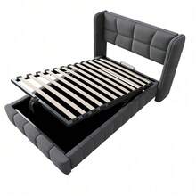 Bed Bases & Foundations - Gray + Fabric + 90cm*200cm - View 11