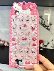 Gukha，Y2K，晶莹剔透，可重复使用/自粘，清新甜美/极简风格/蝴蝶/动物图案，手机贴纸，笔记本贴纸，水瓶贴纸，汽车贴纸，DIY手账贴纸 - 彩色 - 查看 6