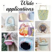 2pcs DIY Handmade Weaving Bag Accessories - Round Bottom And Edge Wrap, Solid Color Faux Leather For Wallet And Handbag Making, DIY Wallet Crafting - Multicolor - View 8