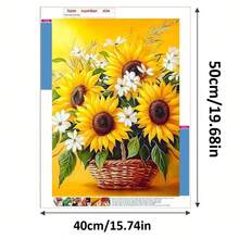 1套手工DIY 5D鑽石畫套裝，適合居家臥室玄關書房浴室裝飾畫布牆飾，節日禮物 - 彩色 - 查看 5