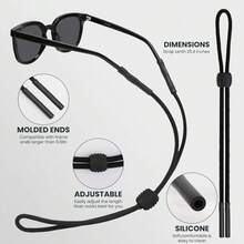 Adjustable Eyeglass Holder Strap For Men Women  Sports Sunglasses Retainer Lanyard 3 Pack - 1 - View 3