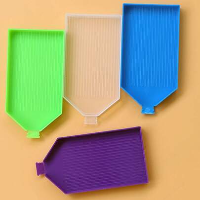 Bandeja para pintura de diamantes, bandeja de clasificación de cuentas de plástico, kit de bandejas de arte de diamantes, bandejas de almacenamiento para diamante de imitación y accesorios