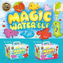 Kit DIY de 30 piezas "Elfos de Agua Mágicos" con Hidrogel de Colores - Kit de Manualidades Educativas para Niños y Niñas, Incluye 12 Pegamentos Mágicos, 12 Moldes de Vida Marina (Pulpo, Pez, Estrella de Mar y Más) y Molde de Calamar, Hecho de Material ABS Duradero. ¡Perfecto para Actividades STEM, Juegos Sensoriales, Proyectos Escolares, Manualidades Caseras, Regalos Creativos, Fiestas Infantiles, Cumpleaños y Navidad! Inspira la Imaginación, la Ciencia y la Diversión Ilimitada. - Celeste - Ver 4