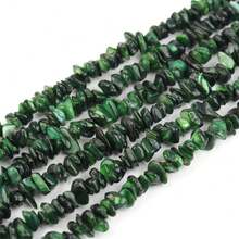 1 pieza Hebra de cuentas de piedra de concha de colores de 8X5mm, cuentas sueltas de estilo hawaiano de playa de verano para pulsera, collar, accesorios de llavero DIY hechos a mano - Conchas y grava - Ver 11