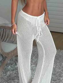 Quần bikini lưới rỗng kiểu Âu và Mỹ VIBEWAVE 2026 - Màu be - Xem 4