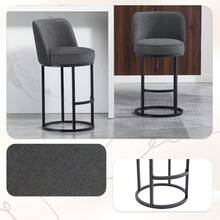 Sgabelli bar - Grigio + Lino - Visualizzare 2