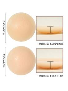Almohadillas de silicona para levantar glúteos y relleno de muslos para mujer, forro adhesivo invisible para modelar el Body y crear una figura de reloj de arena - Multicolor - Ver 10