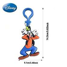 Disney Móc khóa Mickey Mouse và những người bạn được cấp phép chính thức (1 chiếc) - Chất liệu PVC mềm mại, dễ thương, thích hợp để trang trí ba lô học sinh, quần áo và móc khóa, món quà hoàn hảo cho bạn bè - Mickey, Minnie, - Hồng - Xem 6