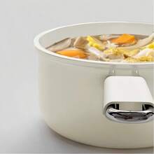 1pc Non-Stick Milk Pot, Suitable For Single Serving, Baby Food, Noodles, Steaming, Kitchen Cookware - White - View 10