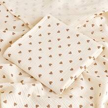 1pc Double-Layer Muslin Swaddle Blanket, Lightweight, Soft & Breathable, Cartoon Print, 2 Sizes, Baby Wrap - Multicolor - View 2