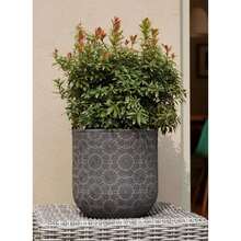 25cm Patterned Flower Pot Round - Stonelite Improved Fibreclay *SPECIAL OFFER!* - B - View 5