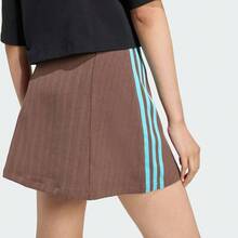 Adidas Originals 女士修身梭织休闲运动迷你裙 JX5305 - 棕色 - 查看 7