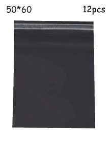 12pcs Extra Large Black Self-Sealing Courier Bags, Waterproof Logistics Transport Packing Bags, Thick Colorful Courier Bags For Delivery, Suitable For Clothing, Stationery, Party Gifts, Multipurpose Packaging, Valentine's Day, Mother's Day, Back To School - Black - View 7