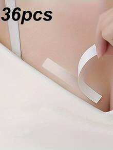 36-Piece Women's Invisible Neck Patches - Sweat-Proof, Non-Slip, Seamless, Low-Cut, Suitable For Bras And Panties - Comfortable, Reusable, Easy-To-Use Accessories, Fits All Body Types, Solid Color, Bra Accessory, Underwear Patch - Trắng - Xem 6
