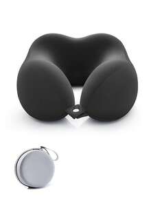 Almohada de cuello de espuma de memoria con forma de U, soporte de cabeza unisex portátil, adecuado para avión, coche, sillón reclinable del hogar, accesorio de viaje esencial para dormir, vacaciones, camping, accesorio de oficina - Multicolor - Ver 15