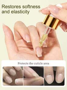 XEIJAYI 1瓶15毫升指甲营养角质层护理油，20毫升植物营养油，指甲滋养护理，用于角质层保湿，防止指甲边缘倒刺，指甲护理工具 - 均碼 - 查看 3