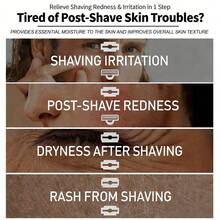 1. Men's Post-Shave Soothing Moisturizer, Oil-Free Witch Hazel Formula, Reduces Irritation & Redness, Hydrating Nourishing For Fragile Skin, Gentle For Sensitive Skin, Daily Grooming Facial Care Unscented - 50g - View 2