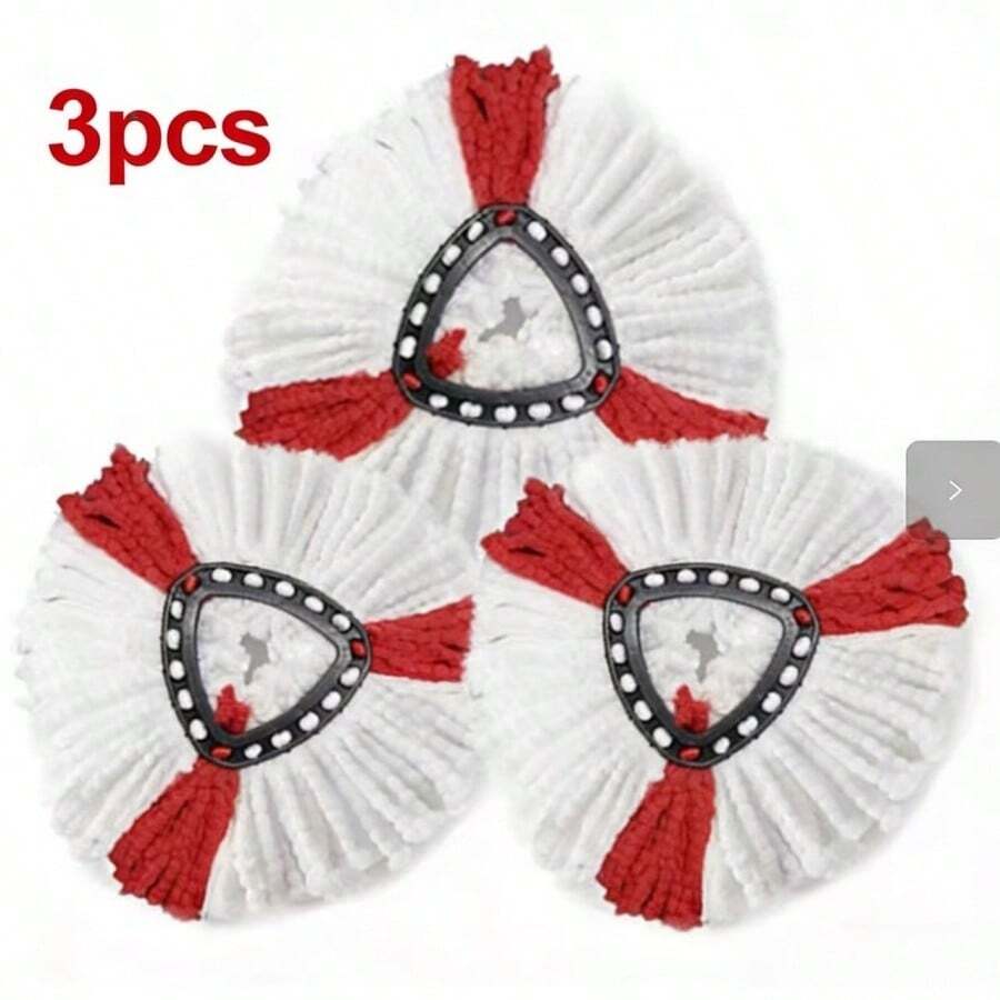 3pcs Replacement Mop Heads, For Replacing Ultra-Microfiber Mops 360 Degree Mops, Compatible With EasyWring And Clean Turbo 2-In-1 Refills, Suitable For All Types Of Floors - Multicolor - View 1
