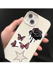 50Pcs Aesthetic Stickers Watercolor Stickers Y2k Stickers Y2K Dark Goth Stickers Downtown Stickers Y2k Gifts Groovy Stickers 90s Stickers Vinyl Waterproof Stickers For Envelope,Water Bottle,Computer,Laptop,Phone,Luggage,Notebook,Fridge - 各種各樣的 - 查看 9