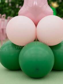 12pcs/Set 32-Inch Light Pink Number 0-9 Balloons For Birthday Party Decoration, 10-Inch Light Green And Macaron Pink Latex Balloons, Mini Gold Crown Shaped Balloons, Suitable For Birthday, Baby Shower, Princess Theme Party Decorations - Pink Numbers - View 7