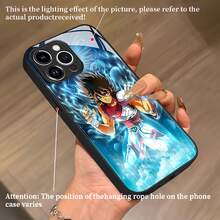 Funda para teléfono Cosmic Hero Knight Compatible con fundas para teléfonos   17  16 Pro Max  15 Pro Max  13 y  12 Elegante, resistente al agua, a los golpes y a las caídas Un gran regalo para familiares, amigos, amantes, novios/novias y el Día de San Valentín - Negro - Ver 5