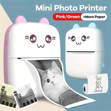 Wireless Mini Printer, Portable ThermalInkless Sticker Printer, 200DPI, USB Rechargeable, For Photos, Notes, Gift, Receipts, Lists, And DIY Journals - Home & Office Use, Compatible With IOS & Android - Multicolor - View 8