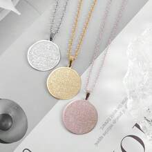 SeuSuk Classic Round Stainless Steel Pendant Necklace For Men, Amulet, Jewelry, And Gift. - The New - View 5
