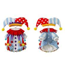 2-Legged Hooded Pet Outfit - Circus Style Clown Cosplay, Birthday Party Pet Clothes For & Cats, Autumn Winter Spring - Multicolor - View 14