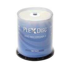 PlexDisc DVD-R 4.7GB 16X Silver Inkjet Print Surface Hub Imprimible 100pk Cake Box FFP 632-315-BX 100 discos - como en la foto - Ver 9