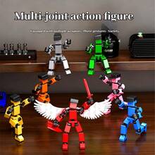 2026 New 1 Set 5th Generation Multi-Jointed Transformable Action Figure, New Assembled DIY Stress Relief Toy, Multi-Jointed Transformable Stress Relief Gadget, Creative Collectible Gift - Holiday Gift, Creative Surprise, Perfect Present - Multicolor - View 5