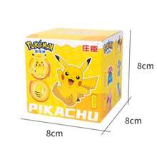 pokemon 第一代皮卡丘变形玩具，原版宝可梦球宠物模型玩具，宝可梦球召唤模型，动漫角色模型，口袋妖怪球模型，完美生日礼物，皮卡丘宝可梦球玩具模型装饰 - 彩色 - 查看 10