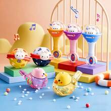 Cute Bird Rattle Toy Set | Transparent Sensory Rattle Toys Suitable For Infants And Toddlers | Early Development And Preschool Learning Activities | Suitable For Baby Shower, Birthday And Holiday Gifts - Multicolor - View 4