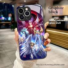 Estuche para teléfono con escena de batalla de Warrior Angel Compatible con estuches para teléfonos   17  16 Pro Max  15 Pro Max  13 y  12 Elegante, resistente al agua, a los golpes y a las caídas Un gran regalo para familiares, amigos, amantes, novios/novias y el día de San Valentín - Negro - Ver 3