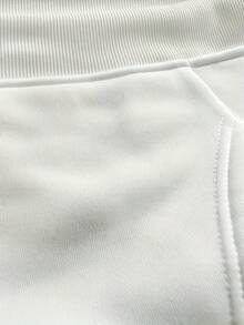 1 Pcs-Sudadera unisex con estampado de corazones para parejas, tela cómoda y suave, excelente relación calidad-precio, una excelente opción de regalo para amigos. - Blanco - Ver 4