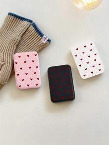 可爱爱心图案 MagSafe 移动电源保护套，无线充电器保护壳（不含电池） - 彩色 - 查看 3