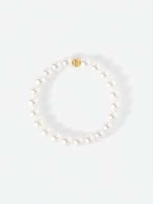 Opalesca 3pcs/Set Fashionable Minimalist Cute Crystal Material Pearl Earrings,Bracelet And Necklace Jewelry Set For Women, Suitable For Daily Wear, Party And Banque - Three Piece Suit - View 5