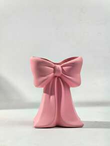 1pc Cute Bow-Shaped Pen Holder - Desktop Makeup Brush And Office Supply Organizer, Elegant Makeup Brush Storage, Creative Decor Gift For Girls, Students And Women - 1 - View 10