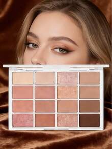 Wakemake 16色眼影盘提供丰富的色彩选择，涵盖哑光、珠光和闪光质地，助您打造从日常甜美妆容到派对魅惑妆容的百变造型。细腻的粉质具有极佳的附着力，不易结块或飞粉，即使是新手也能轻松上手。这款眼影盘非常适合节日、派对、旅行、户外活动等场合，也是情人节和春季个人护理的理想之选。 - 03 日落柔焦 - 查看 5