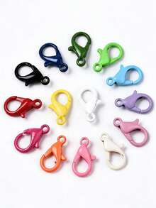 100/300/500pcs Multi-Color Stainless Steel Plated Lobster Clasp Claw Clasp, Open Ring Suitable For Bracelet Necklace Chain, DIY Jewelry Making Supplies - Multicolor - View 6