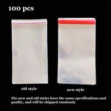 100pcs Transparent Self-Sealing Plastic Bags, OPP Packaging Bags, Reusable Seal, Perfect For Packaging Clothes, Artwork, Gifts, Jewelry, Decorative Packaging, Cards, Dustproof And Moisture-Proof, Suitable For Christmas. - Clear - View 16