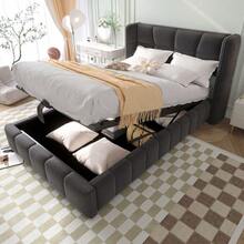 Bed Bases & Foundations - Gray + Fabric + 90cm*200cm - View 12