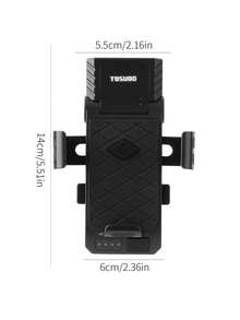 TOSUOD Luz Delantera de Bicicleta 4 en 1 Integrada con Bocina y Soporte para Teléfono, Luz de Ciclismo de Alta Luminosidad, Sonido de Advertencia Fuerte, Montaje Fácil y Estable, Universal para Bicicletas de Montaña, Carretera, Plegables y de Transporte, Accesorio de y Navegación para Conducción Nocturna - Multicolor - Ver 9