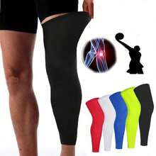 1pc Outdoor Sports Thigh High Compression Socks, Suitable For Running, Hiking, Cycling, Badminton, Basketball And Other Sports - Multicolor - View 1