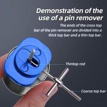 BILLINGS Kit de herramientas de mantenimiento de carretes de pesca - Extractor de cojinetes, Llave para desmontar el carrete, Kit de reparación de aleación de aluminio para el mantenimiento de carretes giratorios y de casting - Multicolor - Ver 2